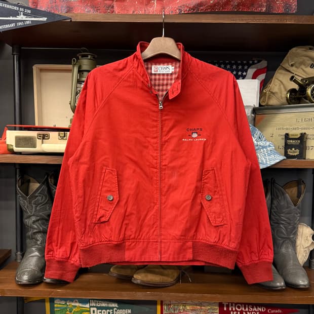 폴로 챕스 랄프로렌 헤링턴 체크 라이닝 블루종 스윙탑 N643