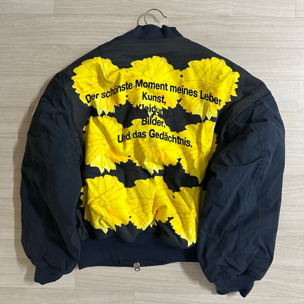 새상품 더뮤지엄비지터 플라워 프린팅 ma-1