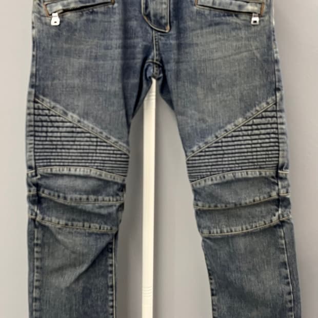 발망 바이커 데님 워싱 청바지 29