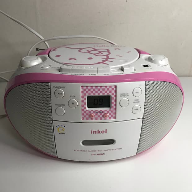 인켈 헬로키티 cd플레이어