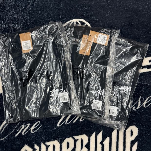 스투시 베이직 피그먼트 반팔 블랙 M, L,XL (새상품) 2024