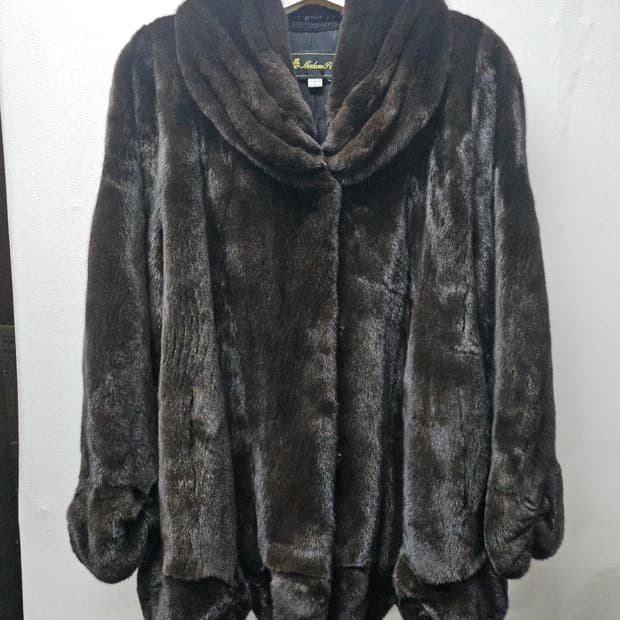 마담포라 블랙그라마 밍크 코트 자켓 브라운 Free