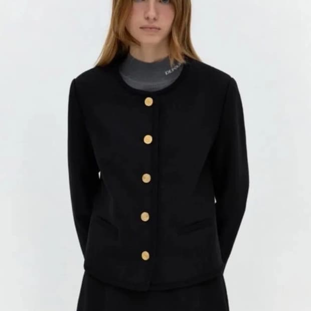 드파운드 wool blend tweed jacket s