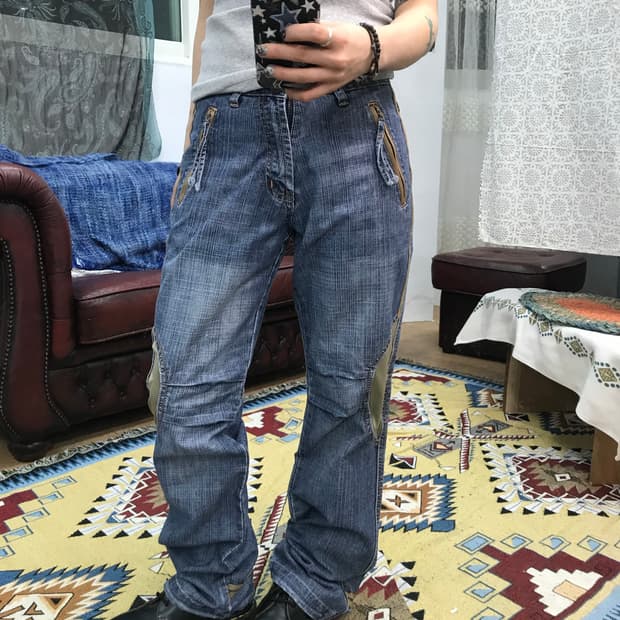 CARVEN 빈티지 디테일 데님팬츠 (Z1007)