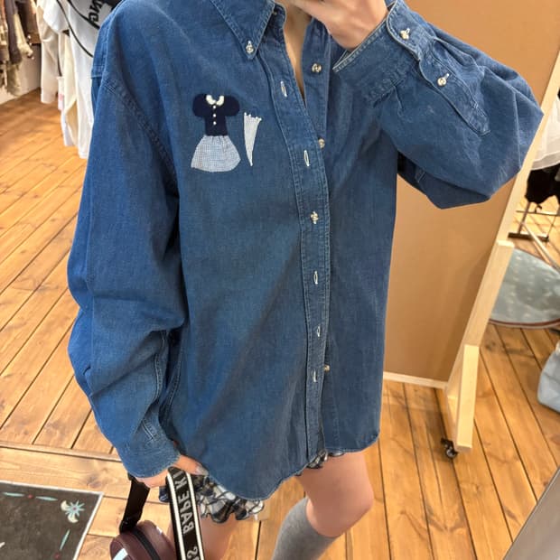 아베크롬비 패치 셔츠