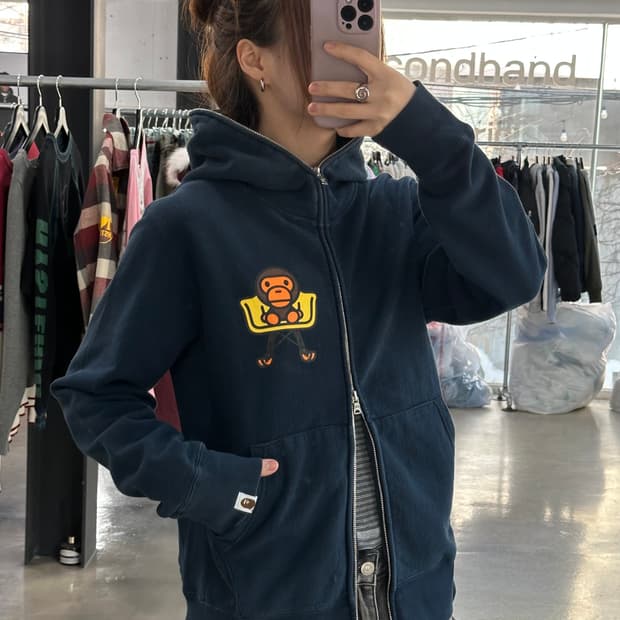 베이프 베이비마일로 풀 후드집업