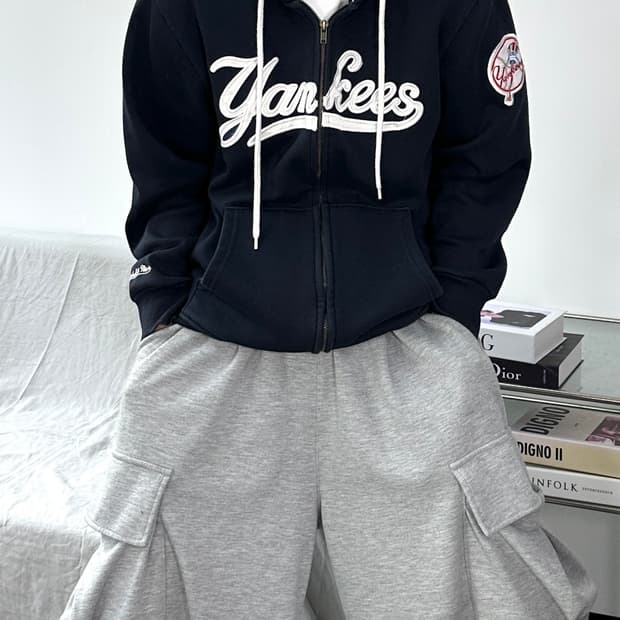 미첼앤네스 뉴욕 양키스 후드집업 L