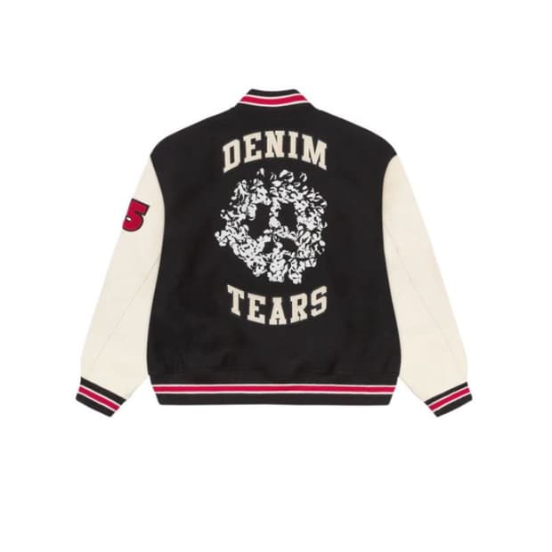 [L]데님 티어스 바시티 자켓 새상품 