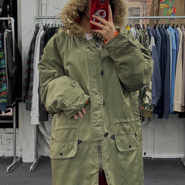 리바이스 퍼 후드 N3B 자켓