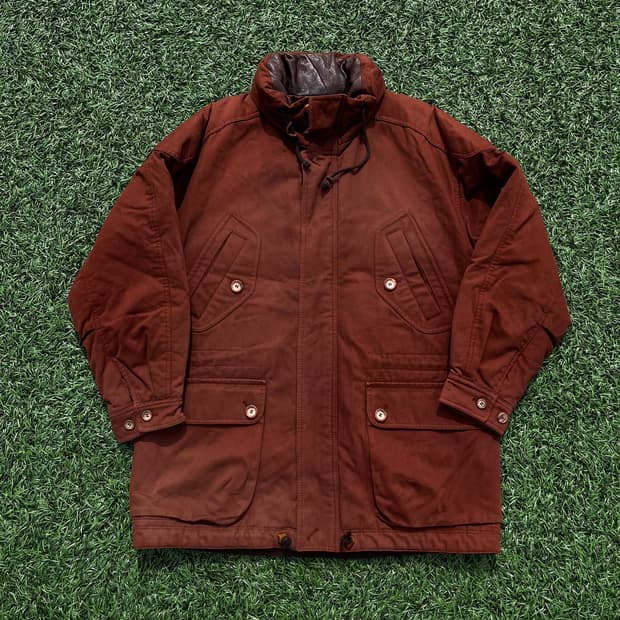 80-90s BARTSONS 빈티지 가죽배색 자켁(실측확인)
