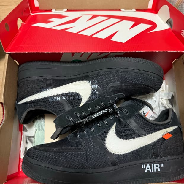 나이키x 오프화이트 에어포스 285 풀구성판매 상태베리굳 