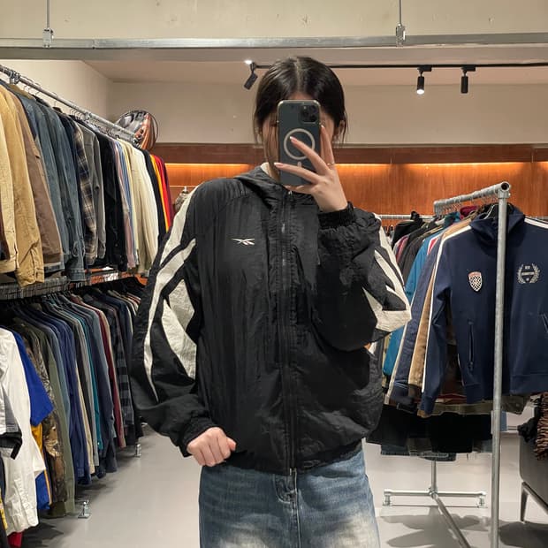 리복 올드스쿨 크롭 자켓