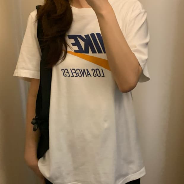 나이키 레터링 반팔티