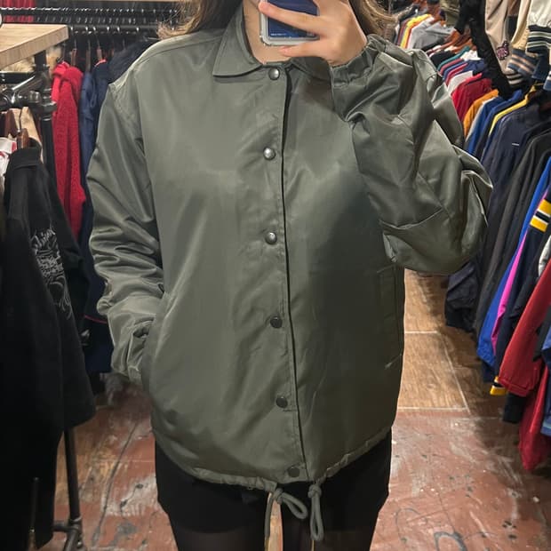 [HI] IISE 나일론 코치 자켓 카키