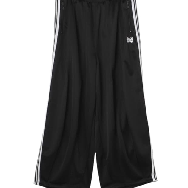 니들스 H.D. 트랙 팬츠 폴리 스무스 블랙 화이트