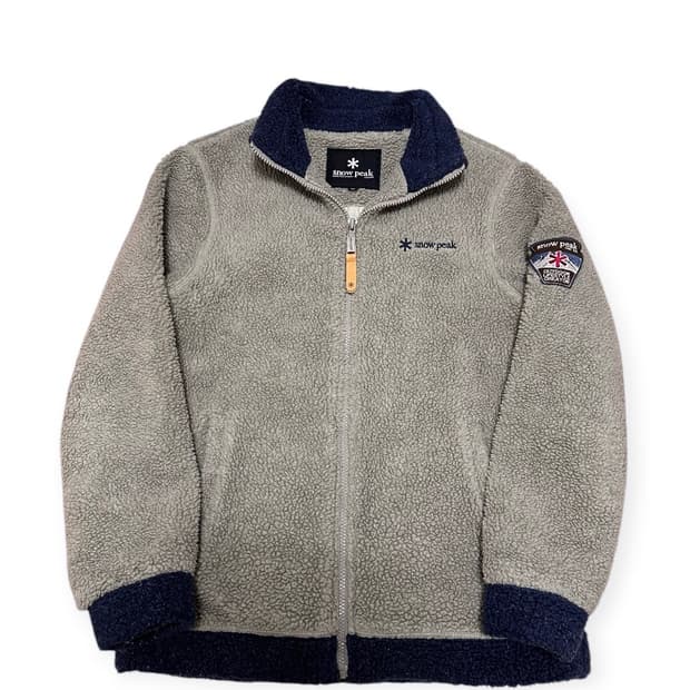 스노우피크 로고 플리스 자켓