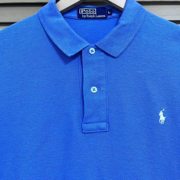 폴로랄프로렌 남성 퍼플 반팔PK티셔츠 L사이즈