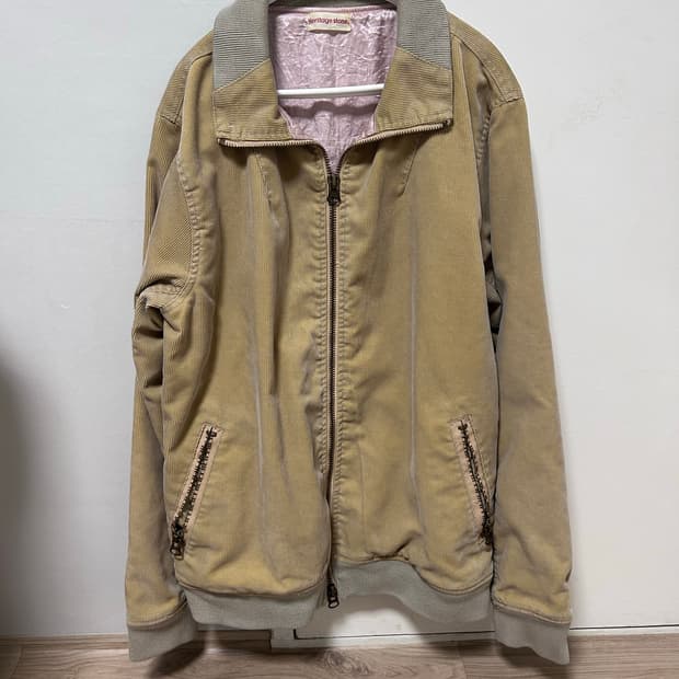 vintage 코듀로이 집업 