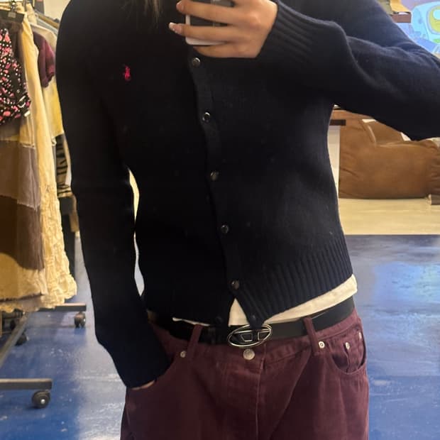 폴로 랄프로렌 라운드넥 가디건