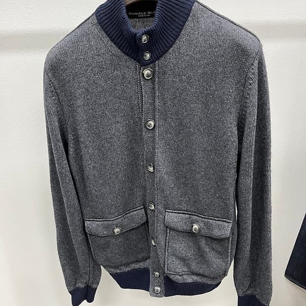 100-105) DANIELE BLASI 이태리 헤링턴 니트자켓