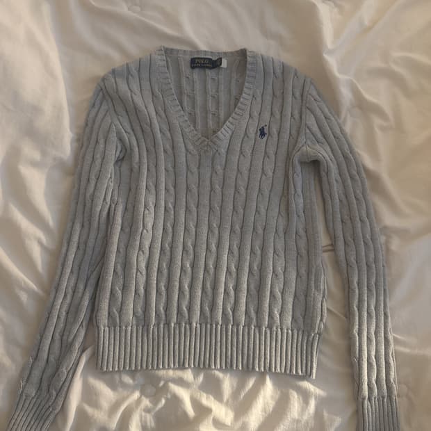 폴로랄프로렌 브이넥 니트