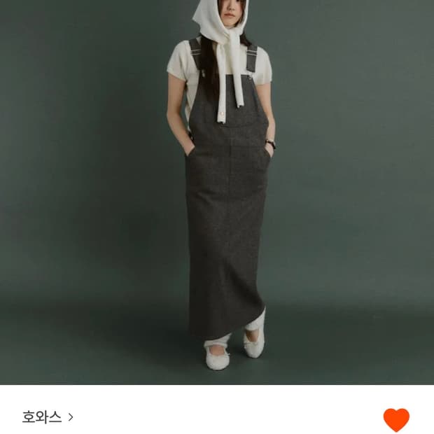 호와스 오버롤 원피스