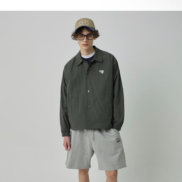 골라 코치자켓 카키