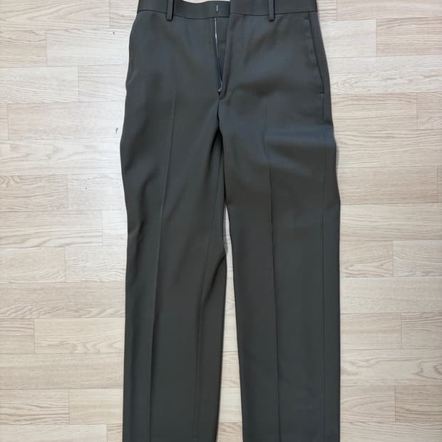 [3] 오라리 라이트 울 맥스 개버딘 슬랙스 다크올리브브라운