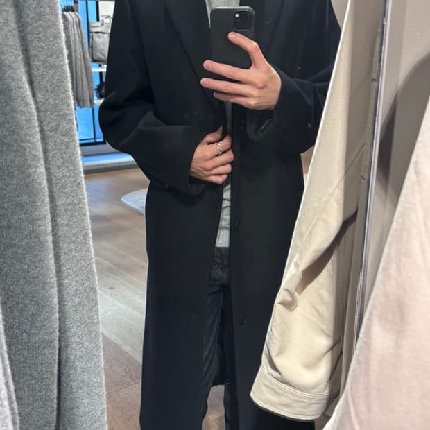 cos 싱글 브레스티드 울 코트 44