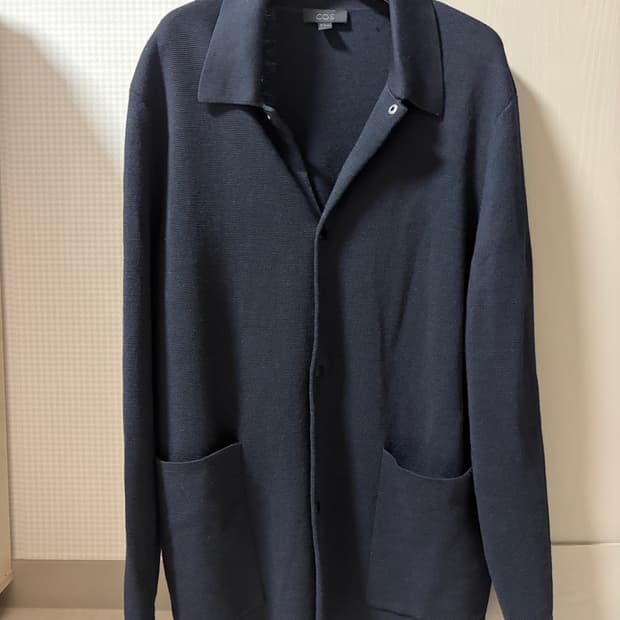 COS 남성 울 가디건 자켓 네이비 M