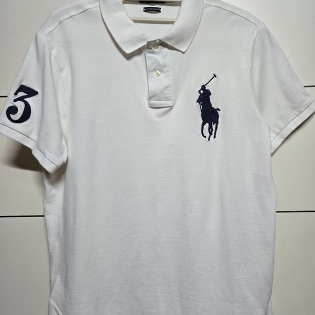 폴로 랄프로렌 화이트 빅포니 반팔 카리티