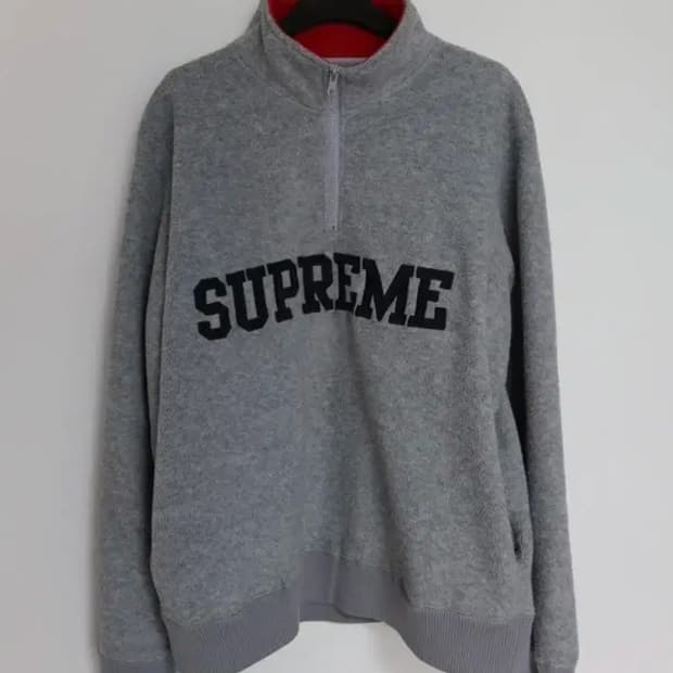 슈프림 폴라텍 하프 집업 