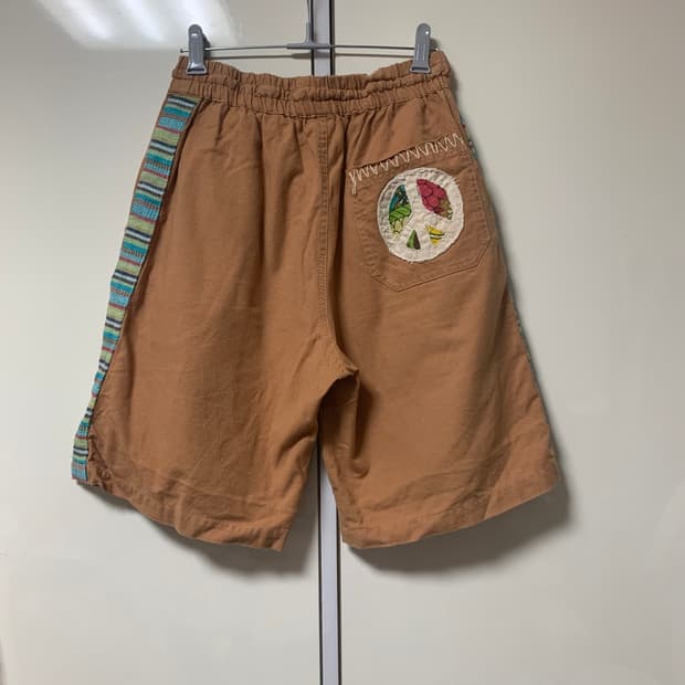 뒷주머니 패치워크 에스닉 반바지