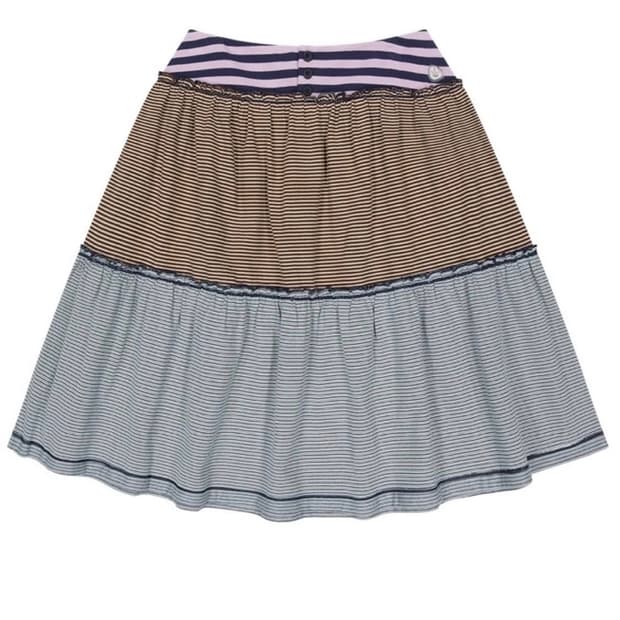 코이세이오 스트라이프 미디 스커트 퍼플 2