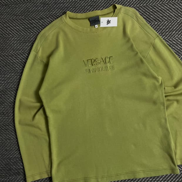 00s 베르사체 메두사 빅로고 아카이브 긴팔 티셔츠 y 2891