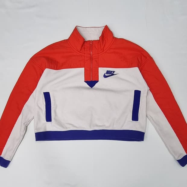 나이키 플리스 크롭 하프집업 M _ 여성