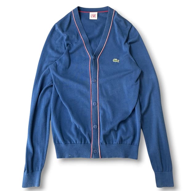 (95) 라코스테 블루 티핑 브이넥 가디건