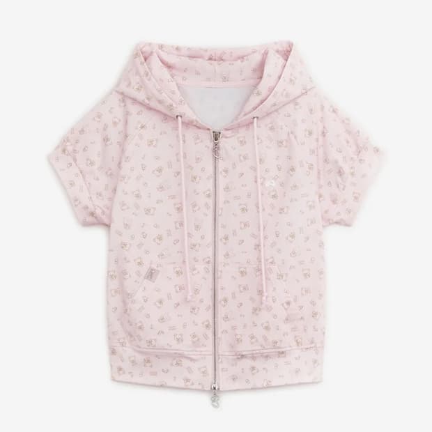 허그유어스킨 리락쿠마 반팔 후드