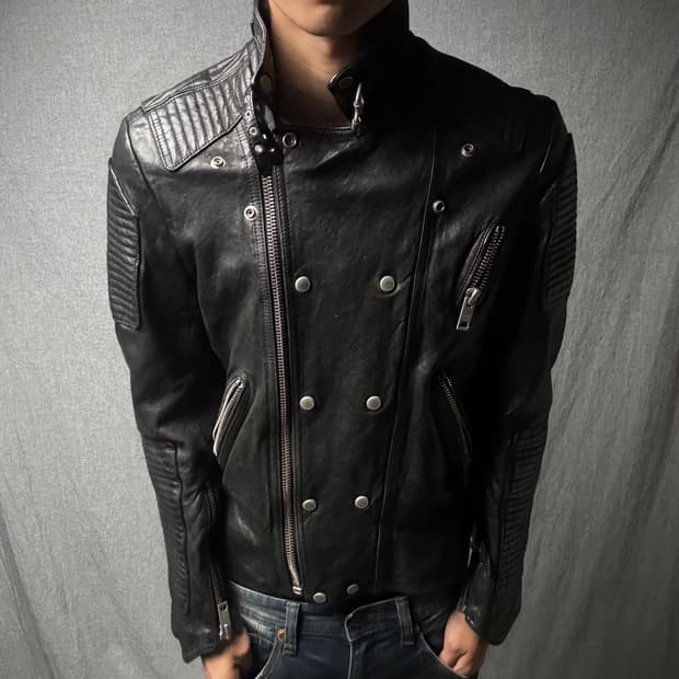 ltaly lamb skin leather jacket