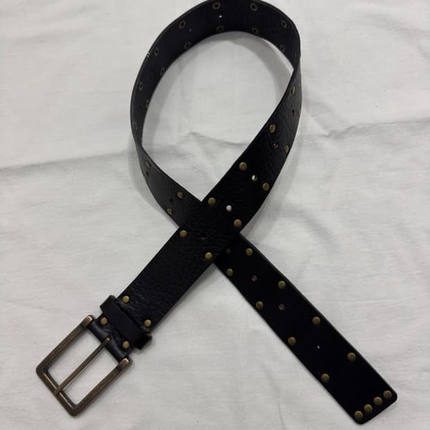stud leather belt
