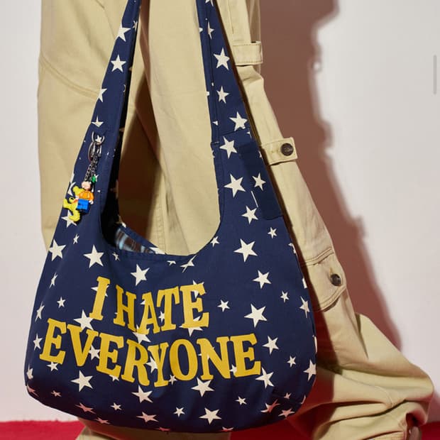 루저스클럽 리버시블 스타 숄더백 네이비