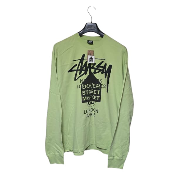 스투시 x 도버스트릿 월드 투어 롱슬리브 라임