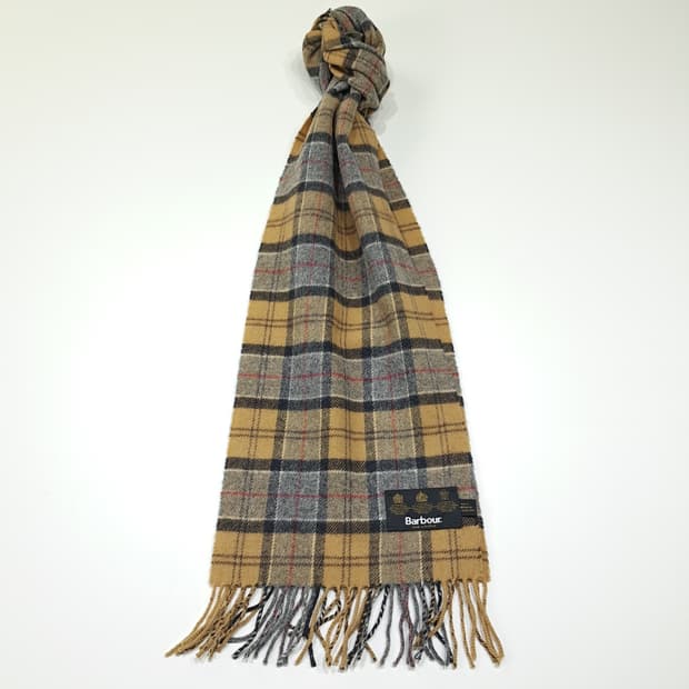 MX421 바버 램스울 타탄체크 머플러