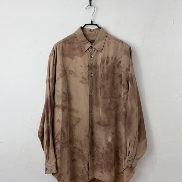 요지 야마모토 블리치드 레이온 셔츠