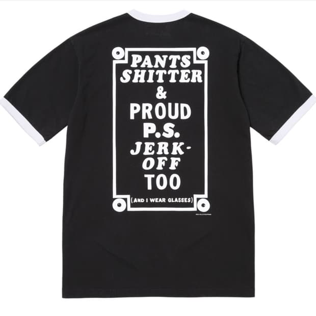 슈프림 x 마이크 켈리 링거 티셔츠 블랙 - 26SS