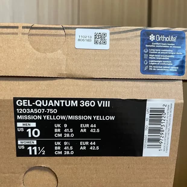 아식스xCP컴퍼니 젤 퀀텀 360 VIII [옐로우, 280]