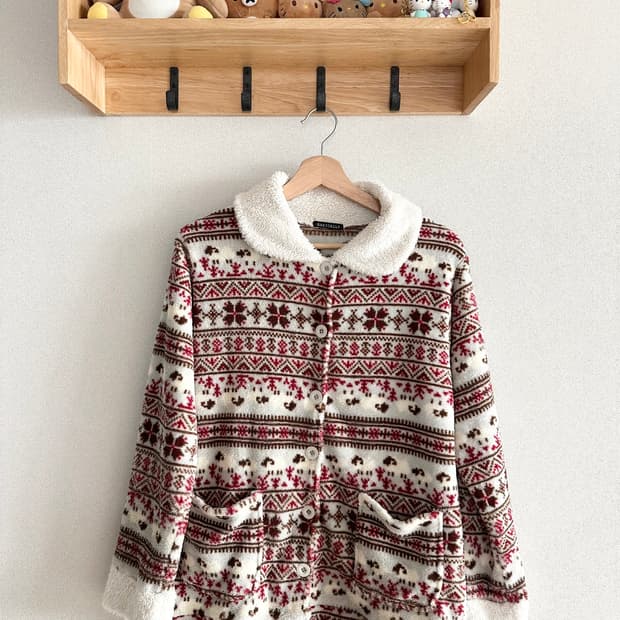 jpn 하구미 스즈코 모리걸 너드 히피 노르딕 플리스가디건