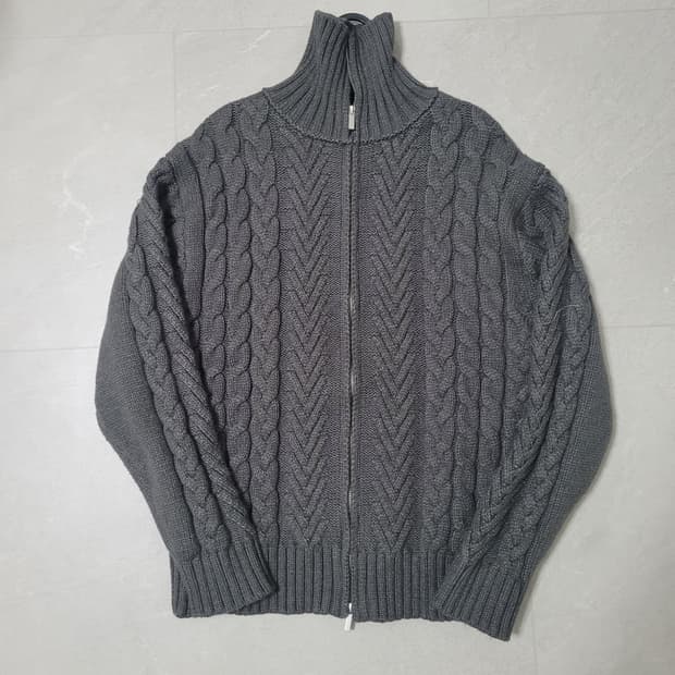 <르마드> 케이블 니트집업 2사이즈