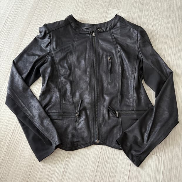 빈티지 슬림핏 라이더 자켓