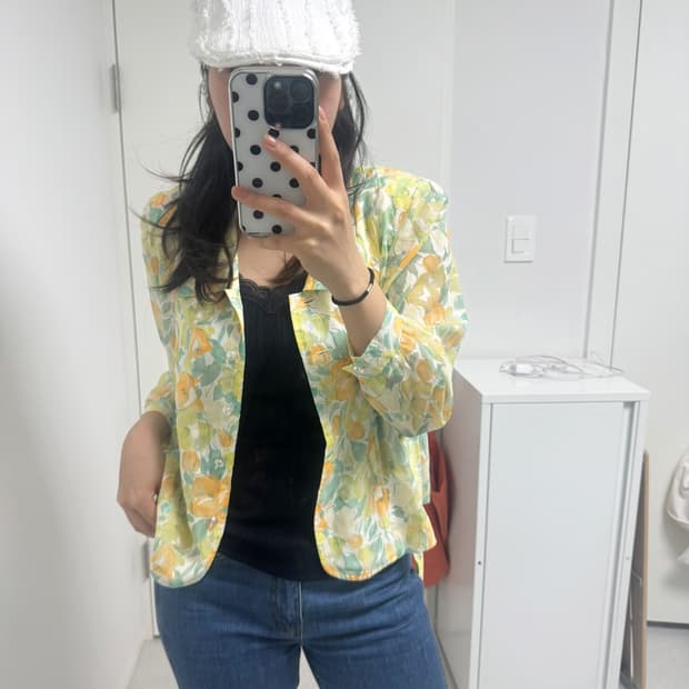 빈티지 블라우스 자켓